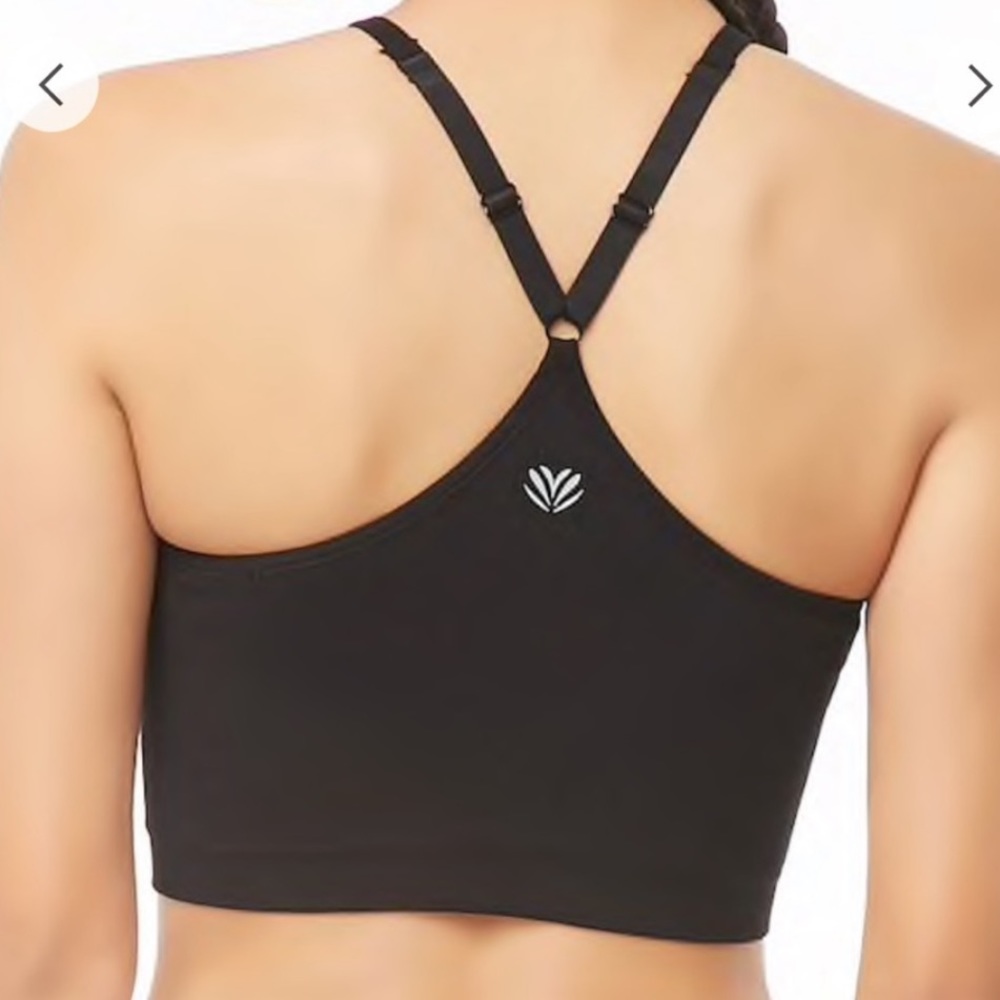 Forever21 Black Ribbed Crop Tank Top - Picture 2 of 5